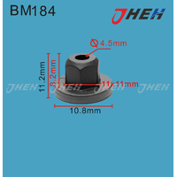 BM184 Auto Flange Nuts 10 Pcs in 1 Pack Fits BMW Models