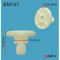 BM187 Car Trim Clips 10 Pcs in 1 Pack Fits BMW Models