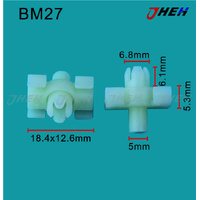 BM27 Car Trim Clips 10 Pcs in 1 Pack Fits BMW Models