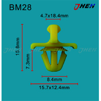 BM28 Car Trim Clips 10 Pcs in 1 Pack Fits BMW Models
