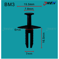 BM3 Car Trim Clips 10 Pcs in 1 Pack Fits BMW Models
