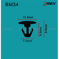 BM34 Car Trim Clips 10 Pcs in 1 Pack Fits BMW Models