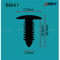 BM41 Car Trim Clips 10 Pcs in 1 Pack Fits BMW Models