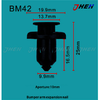 BM42 Car Trim Clips 10 Pcs in 1 Pack Fits BMW Models