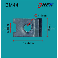 BM44 Auto U-Clip Nuts 10 Pcs in 1 Pack Fits BMW Models
