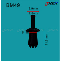 BM49 Car Trim Clips 10 Pcs in 1 Pack Fits BMW Models