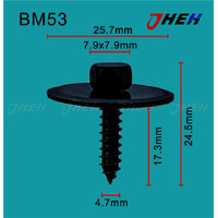 BM53 Auto Body Screws 10 Pcs in 1 Pack Fits BMW Models