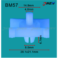 BM57 Car Trim Clips 10 Pcs in 1 Pack Fits BMW Models