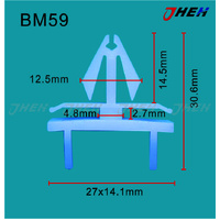 BM59 Car Trim Clips 10 Pcs in 1 Pack Fits BMW Models