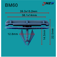 BM60 Car Trim Clips 10 Pcs in 1 Pack Fits BMW Models