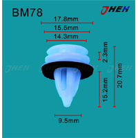 BM78 Car Trim Clips 10 Pcs in 1 Pack Fits BMW Models