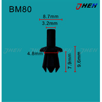BM80 Car Trim Clips 10 Pcs in 1 Pack Fits BMW Models