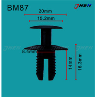 BM87 Car Trim Clips 10 Pcs in 1 Pack Fits BMW Models