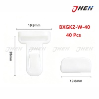 Bumper Retainer Clips White 40 Pcs in 1 Pack Fits Various Models BSGKZ-W-40