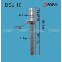 BSJ10 Auto Blind Rivets 5 Pcs in 1 Pack Fits Porsche Models