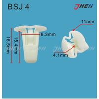 BSJ4 Car Trim Clips 5 Pcs in 1 Pack Fits Porsche Models