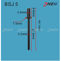BSJ5 Auto Blind Rivets 5 Pcs in 1 Pack Fits Porsche Models