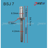 BSJ7 Auto Blind Rivets 5 Pcs in 1 Pack Fits Porsche Models