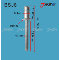 BSJ8 Auto Blind Rivets 5 Pcs in 1 Pack Fits Porsche Models