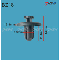 BZ18 Car Trim Clips 10 Pcs in 1 Pack Fits Peugeot Models