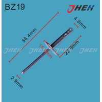 BZ19 Auto Blind Rivets 10 Pcs in 1 Pack Fits Peugeot Models