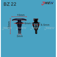 BZ22 Car Trim Clips 10 Pcs in 1 Pack Fits Peugeot Models