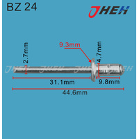 BZ24 Auto Blind Rivets 10 Pcs in 1 Pack Fits Peugeot Models