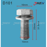 D101 Auto Body Screws 2 Pcs in 1 Pack Fits Nissan Models