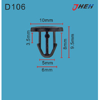D106 Car Trim Clips 20 Pcs in 1 Pack Fits Nissan Models