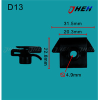 D13 Auto U-Clip Nuts 10 Pcs in 1 Pack Fits Nissan Models
