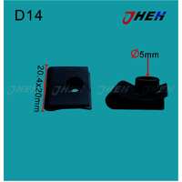 D14 Auto U-Clip Nuts 10 Pcs in 1 Pack Fits Nissan Models