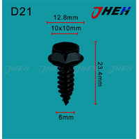 D21 Auto Body Screws 10 Pcs in 1 Pack Fits Nissan Models