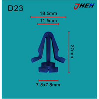 D23 Car Trim Clips 10 Pcs in 1 Pack Fits Nissan Models