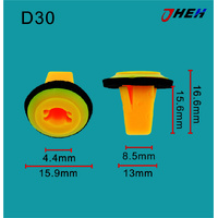 D30 Car Trim Clips 10 Pcs in 1 Pack Fits Nissan Models