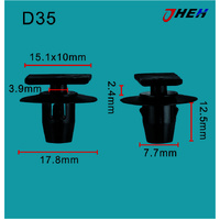 D35 Car Trim Clips 10 Pcs in 1 Pack Fits Nissan Models