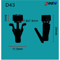 D43 Car Trim Clips 10 Pcs in 1 Pack Fits Nissan Models