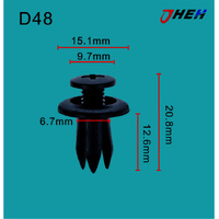 D48 Car Trim Clips 20 Pcs in 1 Pack Fits Nissan Models
