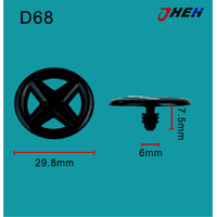 D68 Car Trim Clips 10 Pcs in 1 Pack Fits Nissan Models
