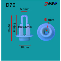 D70 Car Trim Clips 10 Pcs in 1 Pack Fits Nissan Models