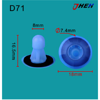 D71 Car Trim Clips 10 Pcs in 1 Pack Fits Nissan Models