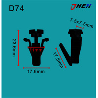 D74 Car Trim Clips 10 Pcs in 1 Pack Fits Nissan Models