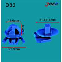 D80 Car Trim Clips 10 Pcs in 1 Pack Fits Nissan Models