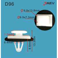 D96 Car Trim Clips 10 Pcs in 1 Pack Fits Nissan Models