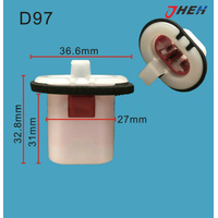D97 Car Trim Clips 2 Pcs in 1 Pack Fits Nissan Models