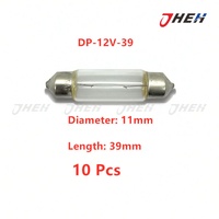 39mm C10W Festoon Map Light Bulb 10 Pcs in 1 Pack Fits Various Models DP-12V-39