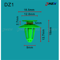 DZ1 Car Trim Clips 10 Pcs in 1 Pack Fits Volkswagen &amp; Audi Models