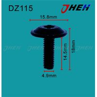 DZ115 Auto Body Screws 10 Pcs in 1 Pack Fits Volkswagen &amp; Audi Models