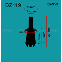 DZ119 Car Trim Clips 10 Pcs in 1 Pack Fits Volkswagen &amp; Audi Models