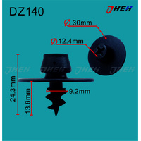 DZ140 Car Trim Clips 10 Pcs in 1 Pack Fits Volkswagen &amp; Audi Models