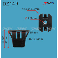 DZ149 Car Trim Clips 10 Pcs in 1 Pack Fits Volkswagen &amp; Audi Models